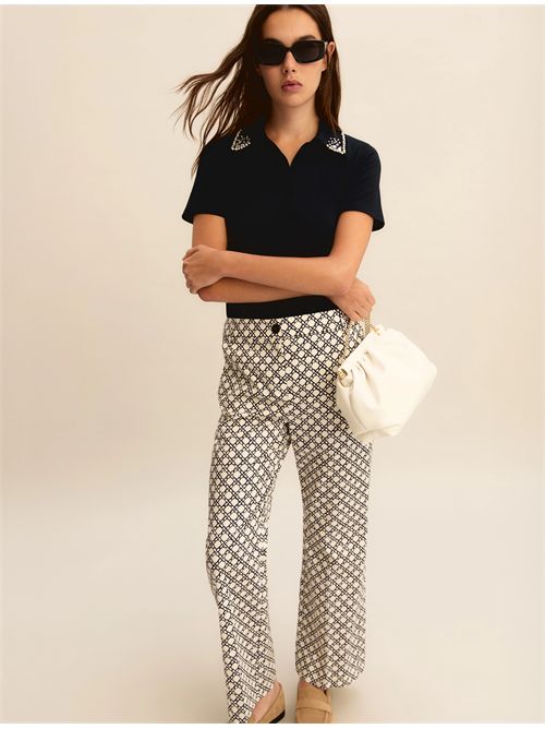 Pantalone flare in cotone stretch - PANNA EMME MARELLA | EMMCLASSI246/001